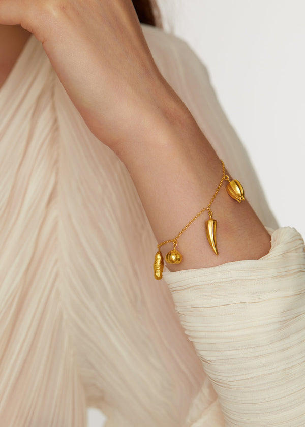 Pippa Small 18kt Gold PSTM Myanmar Earths Cornucopia Bracelet