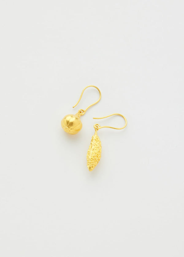 Pippa Small 18kt Gold PSTM Myanmar Earths Cornucopia Earrings