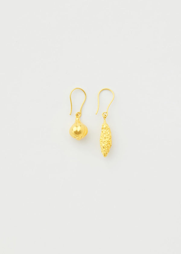 pippa small 18kt Gold PSTM Myanmar Earths Cornucopia Earrings