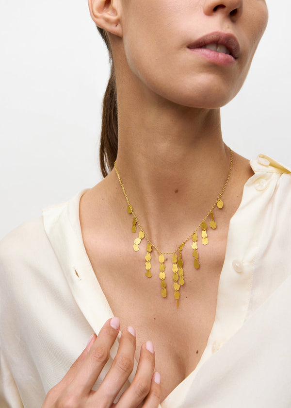 Pippa Small 18kt Gold PSTM Myanmar Kan Pyramid Necklace