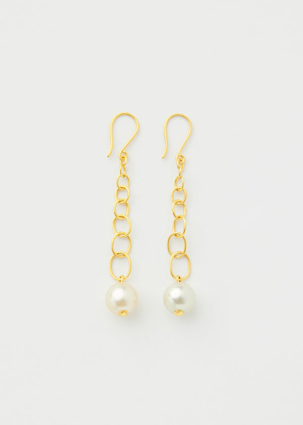 Pippa Small 18kt Gold PSTM Myanmar Moonlight Link Earrings