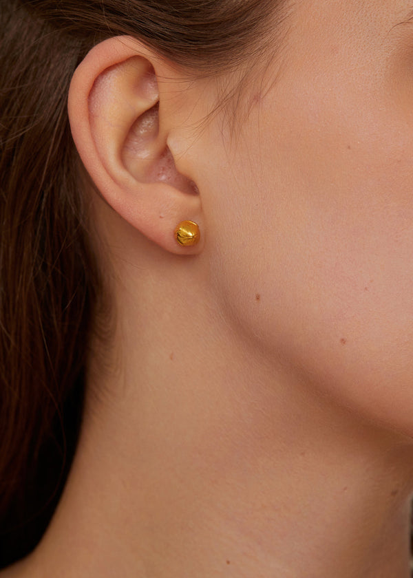 Pippa Small 18kt Gold PSTM Myanmar Nyunt Flower And Bud Studs