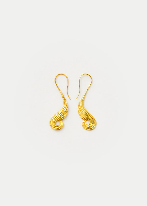 pippa small 18kt Gold PSTM Myanmar Poseidon's Waves Earrings