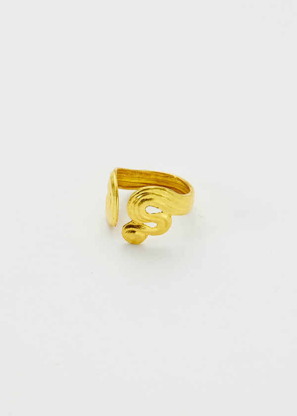 pippa small 18kt Gold PSTM Myanmar Poseidon's Waves Ring