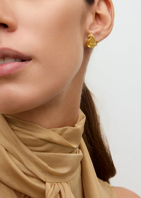 Pippa Small 18kt Gold PSTM Myanmar Poseidon's Waves Studs