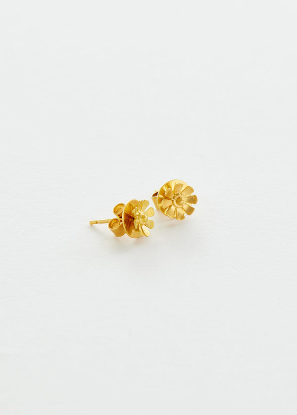 pippa small 18kt Gold PSTM Myanmar Small Sunflower Studs