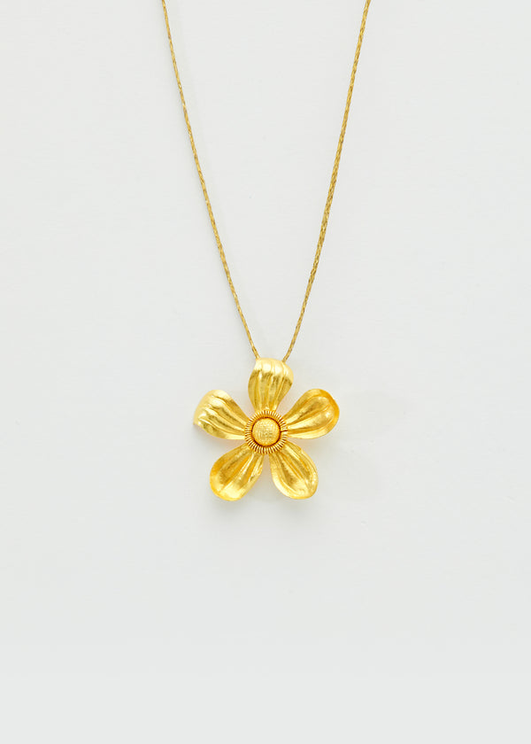 pippa small 18kt Gold PSTM Myanmar Small Yellow Chamka Pendant on Cord