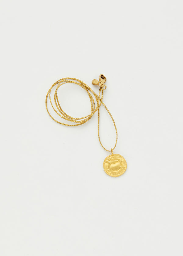 Pippa Small 18kt Gold Sagittarius Horoscope Pendant On Cord