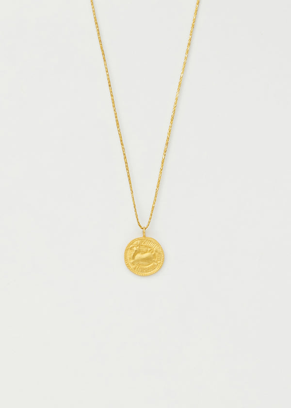 pippa small 18kt Gold Sagittarius Horoscope Pendant on Cord