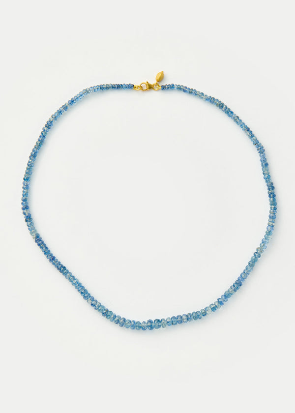 pippa small 18kt Gold Sapphire Thick Beaded Necklace