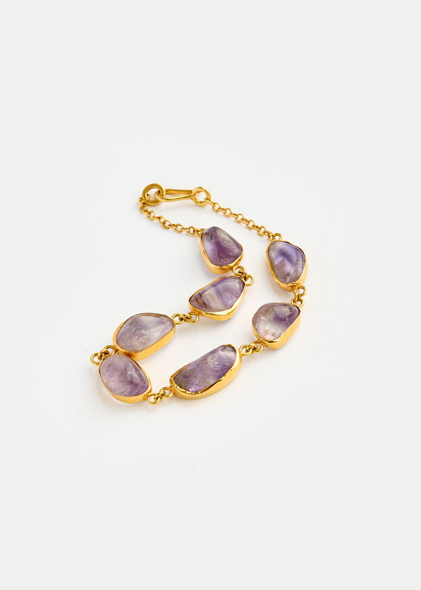 Pippa Small 18kt Gold Vermeil PSTM Afghanistan Amethyst Seena Bracelet