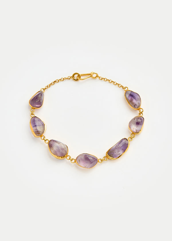 pippa small 18kt Gold Vermeil PSTM Afghanistan Amethyst Seena Bracelet