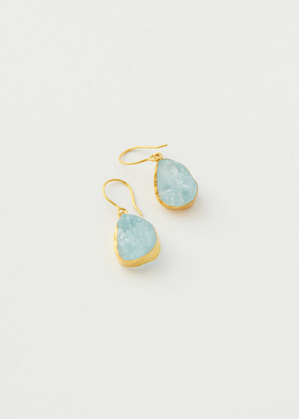 Pippa Small 18kt Gold Vermeil PSTM Afghanistan Aquamarine Masoma Earrings