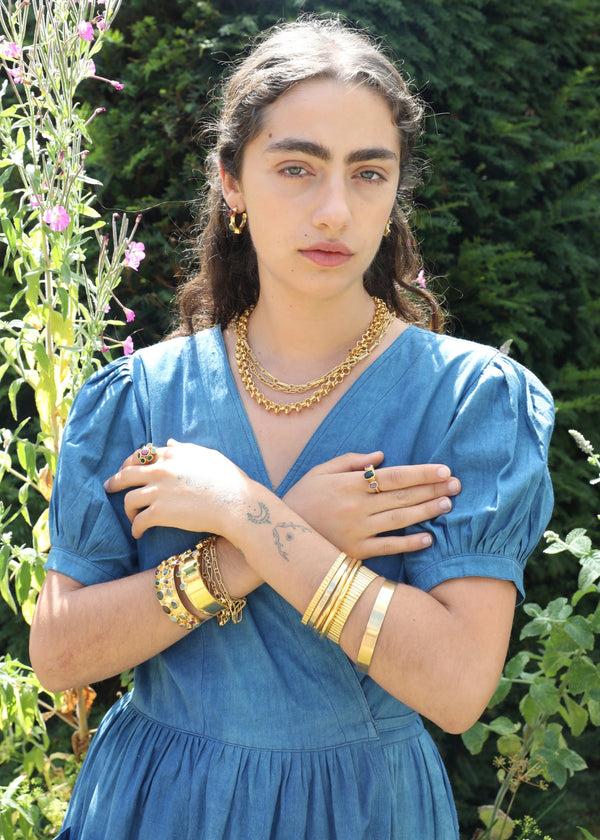 Pippa Small 18kt Gold Vermeil PSTM Afghanistan Ayeda Bangle