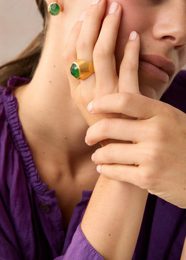 Pippa Small 18kt Gold Vermeil PSTM Afghanistan Barekzai Maryam Large Ring