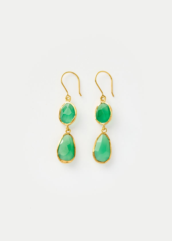 Pippa Small 18kt Gold Vermeil PSTM Afghanistan Barekzai Maryam Double Drop Earrings