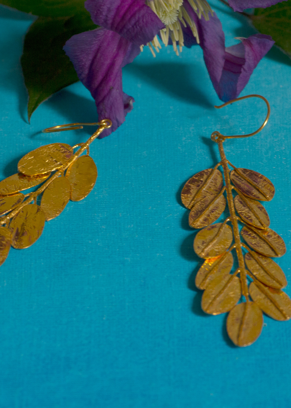 Pippa Small 18kt Gold Vermeil PSTM Afghanistan Bumi Earrings