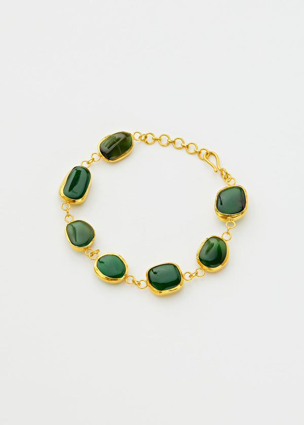 pippa small 18kt Gold Vermeil PSTM Afghanistan Jade Tanweer Bracelet