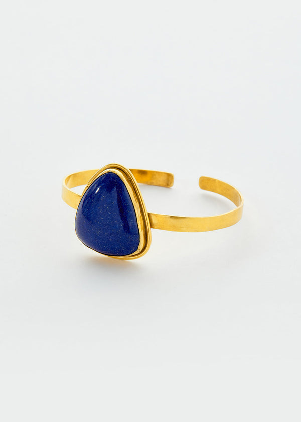 pippa small 18kt Gold Vermeil PSTM Afghanistan Lapis Mahwash Cuff