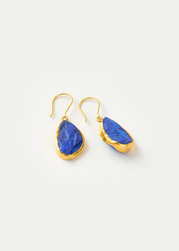 Pippa Small 18kt Gold Vermeil PSTM Afghanistan Lapis Masoma Earrings