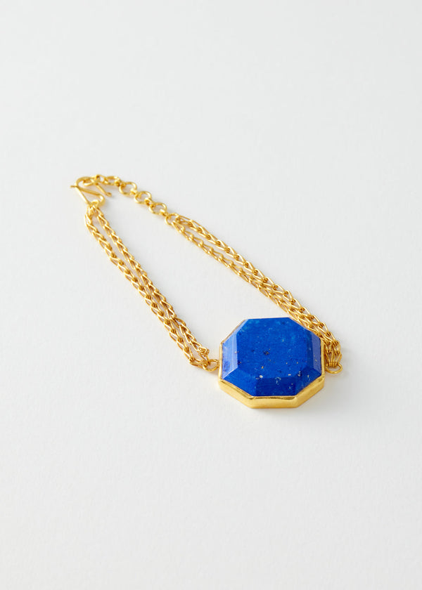 Pippa Small 18kt Gold Vermeil PSTM Afghanistan Lapis Suhulat Bracelet