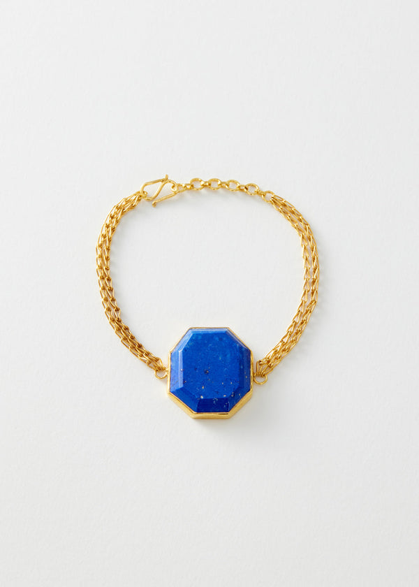 pippa small 18kt Gold Vermeil PSTM Afghanistan Lapis Suhulat Bracelet