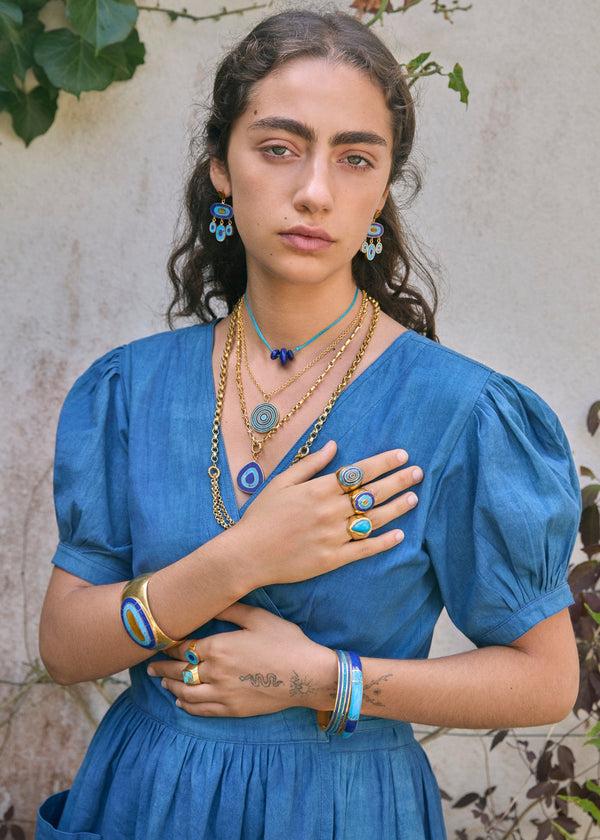 Pippa Small 18kt Gold Vermeil PSTM Afghanistan Marina Cuff