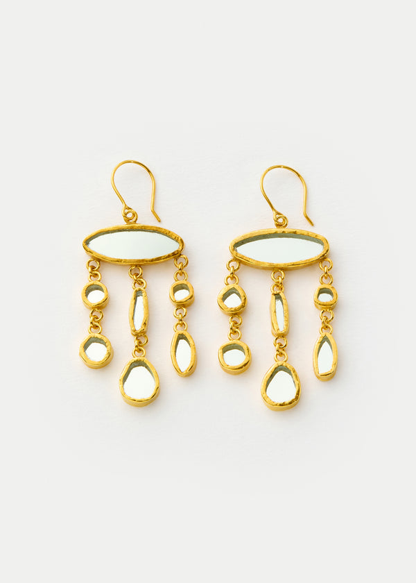 pippa small 18kt Gold Vermeil PSTM Afghanistan Nadia Long Multi Drop Earrings