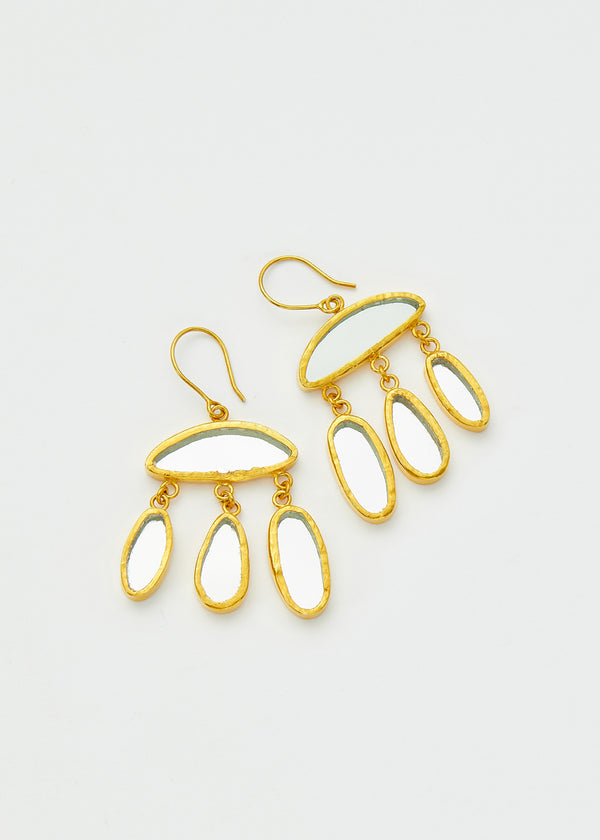 Pippa Small 18kt Gold Vermeil PSTM Afghanistan Nadia Multi Drop Earrings