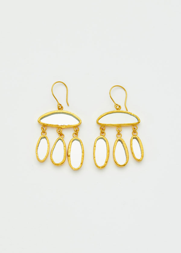 pippa small 18kt Gold Vermeil PSTM Afghanistan Nadia Multi Drop Earrings