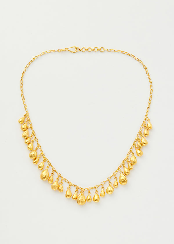 Pippa Small 18kt Gold Vermeil PSTM Afghanistan Qatra Multi Drop Necklace