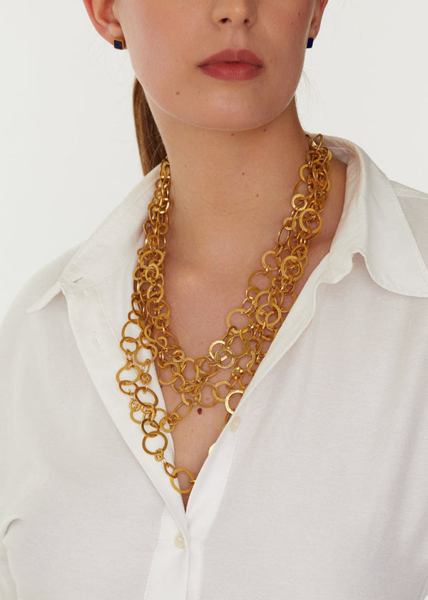 Pippa Small 18kt Gold Vermeil PSTM Afghanistan Waseel Necklace
