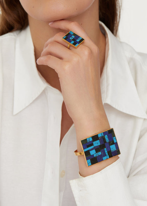 Pippa Small 18kt Gold Vermeil PSTM Afghanistan Zambur Cuff