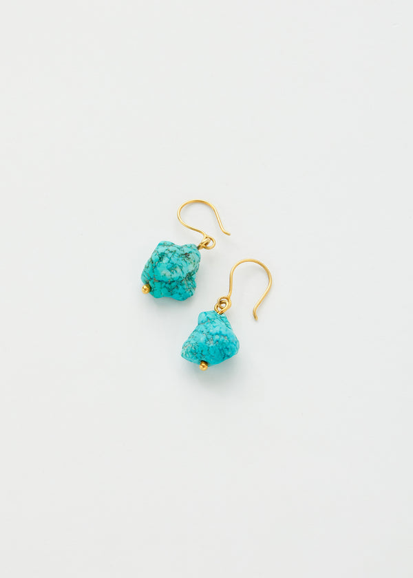 Pippa Small 18kt Gold Vermeil PSTM Afghanistan Zarmina Turquoise Earrings