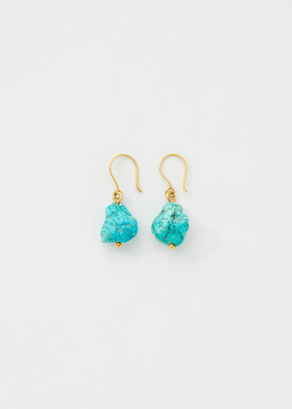 pippa small 18kt Gold Vermeil PSTM Afghanistan Zarmina Turquoise Earrings