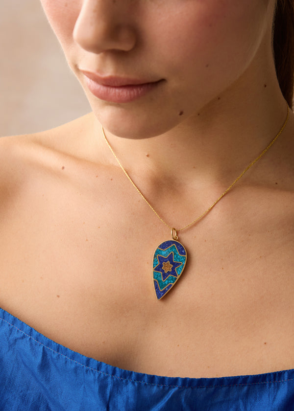 Pippa Small 18kt Gold Vermeil PSTM Afghanistan Zarnegar Amulet On Cord