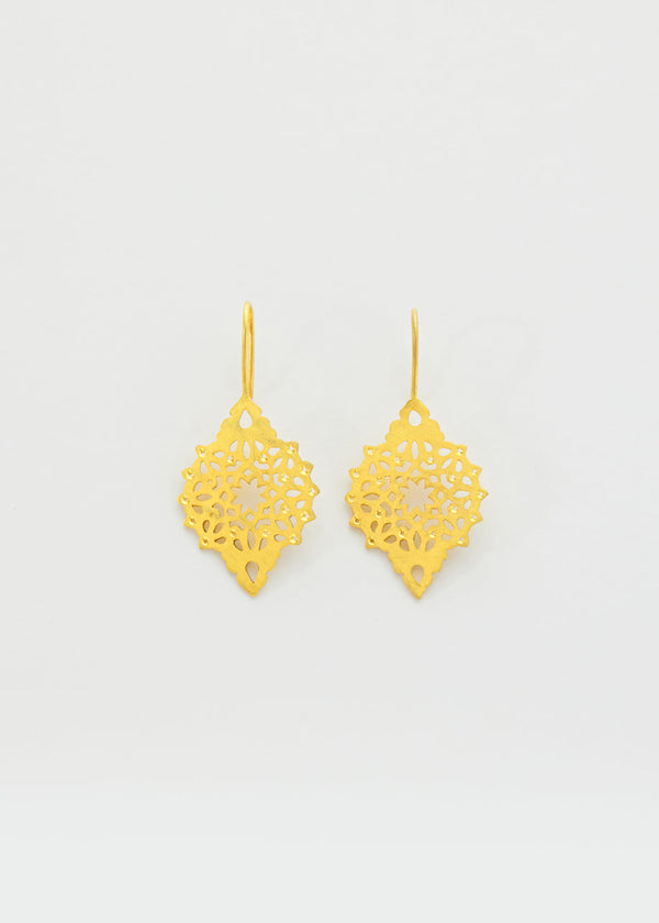 Pippa Small 18kt Gold Vermeil PSTM Jordan Sahlan Elongated Hook Earrings