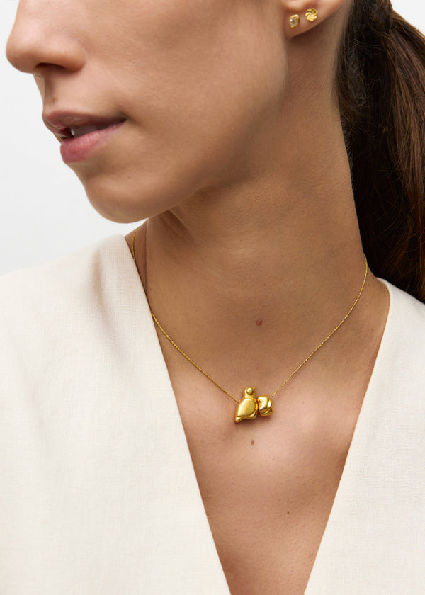 Pippa Small 18kt Gold We Are Everything Bird & Elephant Cluster On Cord