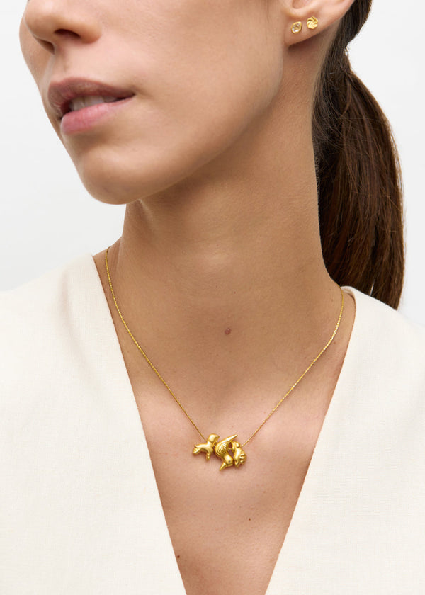 Pippa Small 18kt Gold We Are Everything Cluster On Cord