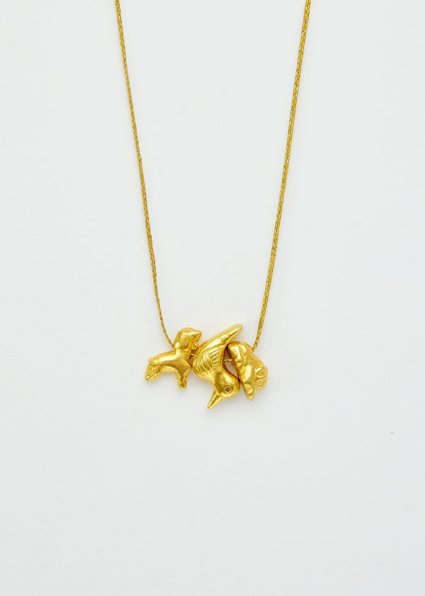 Pippa Small 18kt Gold We Are Everything Cluster On Cord