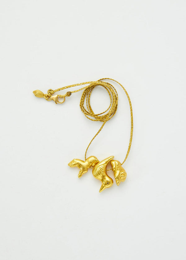 pippa small 18kt Gold We Are Everything Cluster on Cord