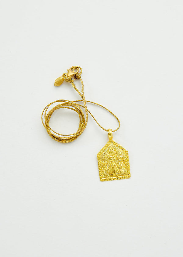 Pippa Small 18kt Gold We Are Everything Karma Pendant On Cord