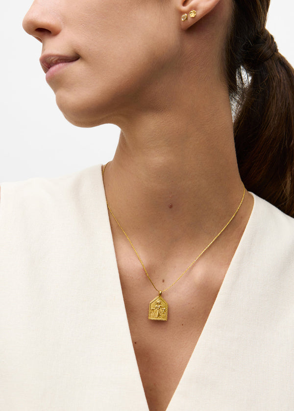 Pippa Small 18kt Gold We Are Everything Karma Pendant On Cord