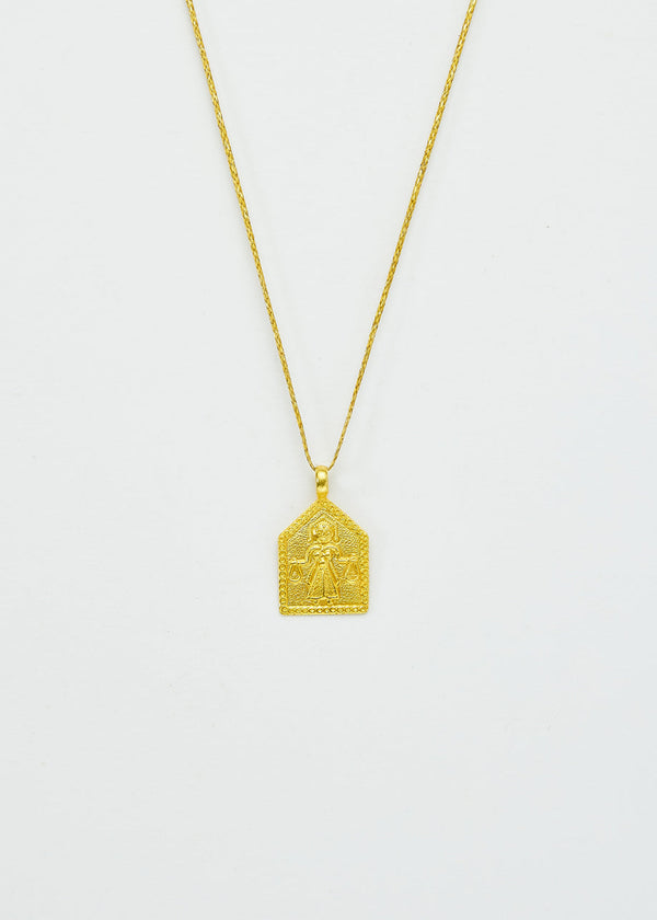 pippa small 18kt Gold We Are Everything Karma Pendant on Cord