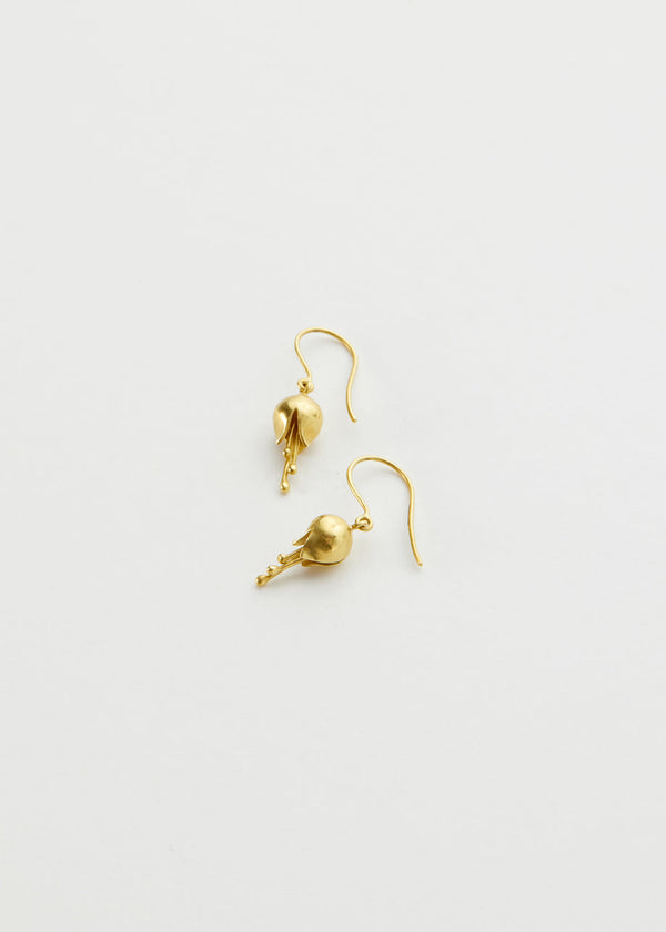 Pippa Small 18kt Gold Bluebell Earrings