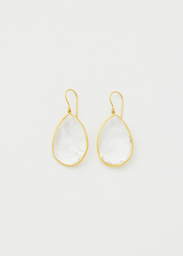 Pippa Small 18kt Gold Crystal Single Drop Earrings