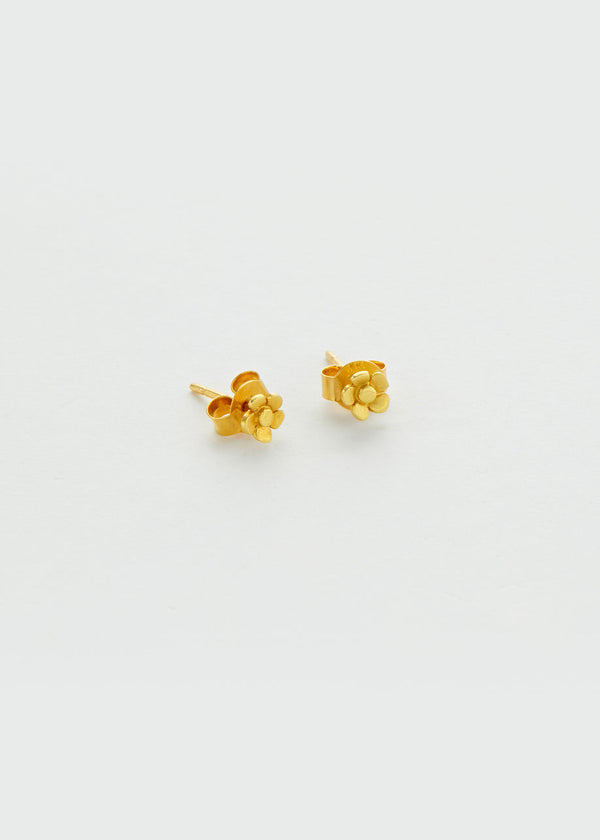 Pippa Small 18kt Gold Daisy Flower Studs