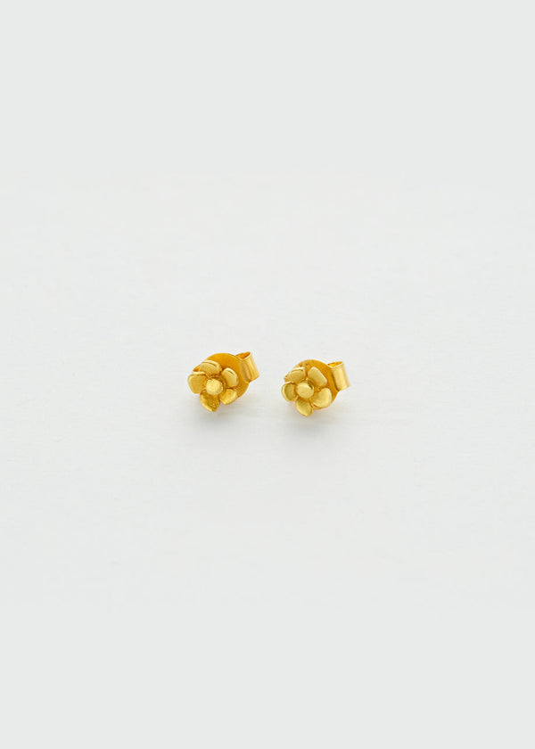 pippa small 18kt Gold Daisy Flower Studs