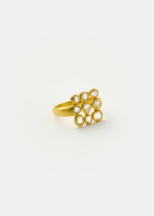 Pippa Small 18kt Gold Diamond Scatter Ring