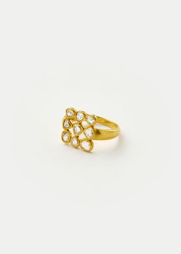pippa small 18kt Gold Diamond Scatter Ring